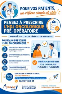 HDJ oncologique pré-opératoire